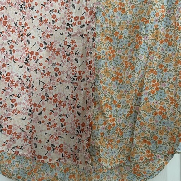 American Eagle Outfitters Floral Patchwork Shirt - Picture 4 of 7